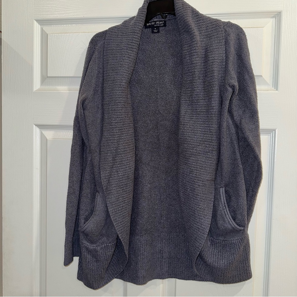 Barefoot Dreams grey cardigan